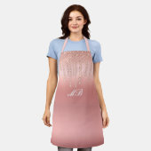 Tablier Rose Gold Chic (Porté)