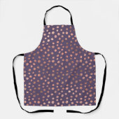 Tablier Rose Gold Glamouruseuse et points d'art lavande (Recto)