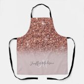 Tablier Rose Gold Glitter Drips (Recto)