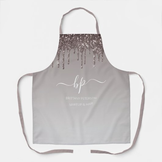 Tablier Rose Gold Parties scintillant Business Personnel U (Recto)