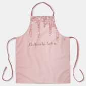 Tablier Rose Gold Parties scintillant Drives Salon personn (Recto)