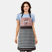 Tablier Rose Gold Parties scintillant Houndstooth votre no (Porté)