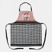 Tablier Rose Gold Parties scintillant Houndstooth votre no (Recto)