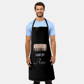 Tablier Rose Gold Sequin Hair Stylist Comb Apron (Porté)