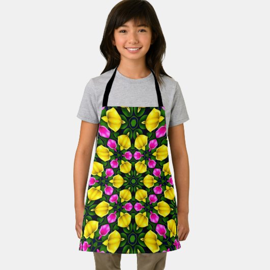 Tablier Rose jaune Motif (Insitu)