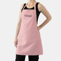 Rose moderne rose brun nom personnalisé monogramme