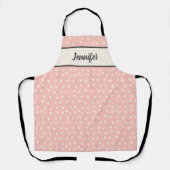 Tablier Rose Motif Coeur mignon (Recto)