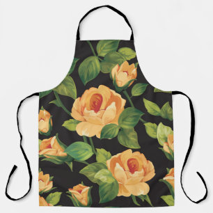 Tablier Rose, motifs floraux sans soudure.