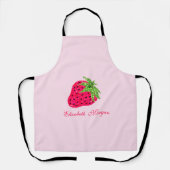 Tablier Rose Pailleté Froid de Fraise (Recto)