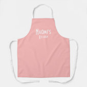 Tablier rose pâle personnalisé (Recto)