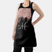 Tablier Rose Parties scintillant or gouttes métal rose per (Insitu)