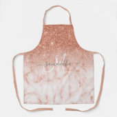 Tablier Rose Parties scintillant or marbre rose rose Scrip (Recto)