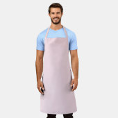 Tablier Rose pastel uni (Porté)