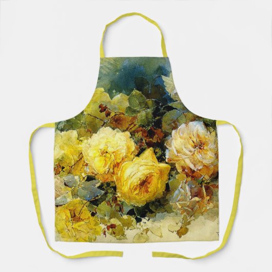 Tablier Rose, peinture fine d'art, (Recto)