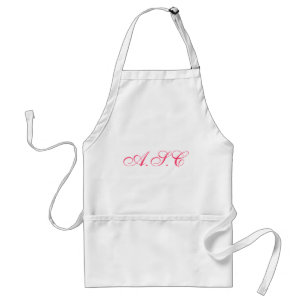 Tablier rose personnalisé