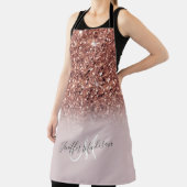 Tablier Rose personnalisé Parties scintillant Gold Drivers (Insitu)