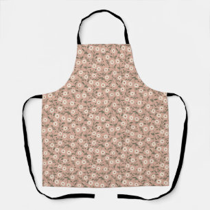 Tablier Rose Poussiéreuse Blanche Motif de Marguerite de F