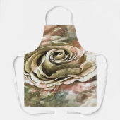 Tablier Rose romantique corail et gris (Recto)