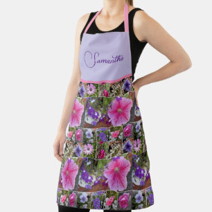 Tablier Rose rose Penunia Fleurs de marguerite Fleurs de f