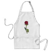 Tablier Rose rouge (Devant)