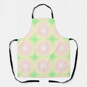 Tablier Rose vert pâle Blanc 3D Optique Motif dégradé (Recto)