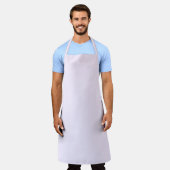 Tablier Rose Violet Doux Blanc Pastel Couleur Uni (Porté)