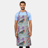 Tablier Rosella Parrot Australian Bird Bird Art Apron (Porté)