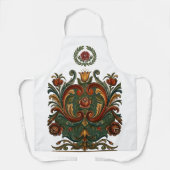 Tablier rosemaling (Recto)