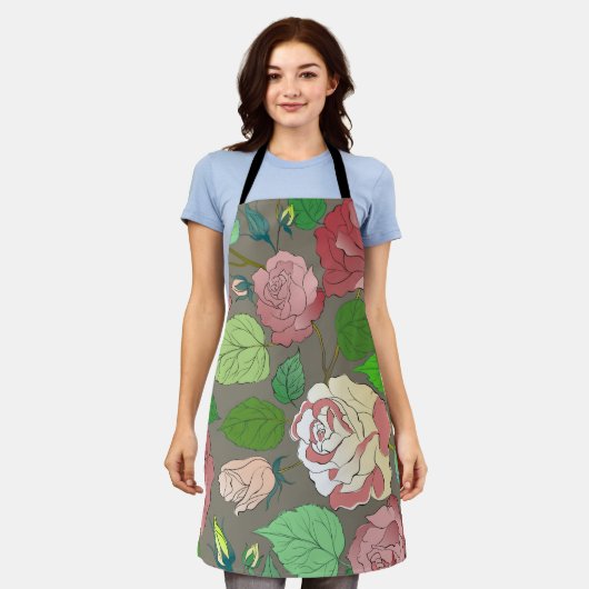 Tablier Roses 30 (Porté)