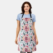 Tablier Roses Abstraits Dans Des Couleurs Pastel (Porté)