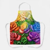 Tablier Roses arc-en-ciel (Recto)