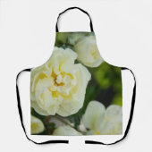 Tablier Roses blanches mignonnes pour positives (Recto)