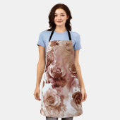 Tablier Roses d'aquarelle 3 (Porté)