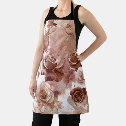 Tablier Roses d'aquarelle 3 (Insitu)