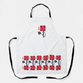 Tablier Roses de mission Arts & Artistes (Recto)