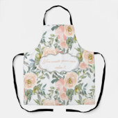 Tablier Roses élégants, Message Motivationnel (Recto)