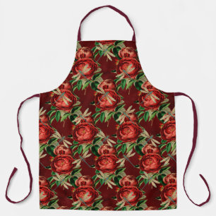Tablier Roses et libellules (modèle 5)