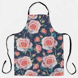 Tablier Roses et Rosebuds : Floral Seamless.