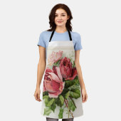 Tablier Roses floraux Vintages antiques (Porté)