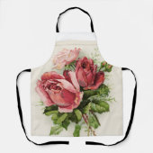 Tablier Roses floraux Vintages antiques (Recto)