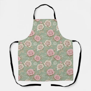 Tablier Roses inspirés de l'Art nouveau dans des nuances d