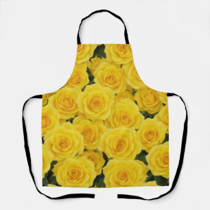 Tablier Roses Jaunes Lumineuses