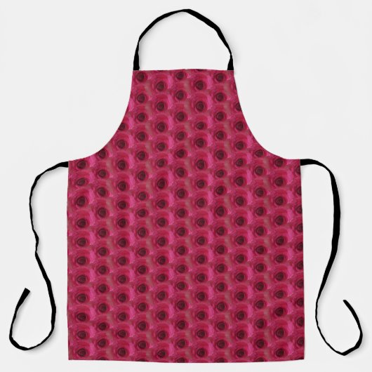 Tablier Roses magenta (Recto)