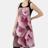 Tablier Roses rose Blush esthétique motif floral (Insitu)