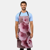 Tablier Roses rose Blush esthétique motif floral (Porté)