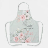 Tablier Roses rose pâle pâle nées à Garden Apron (Recto)