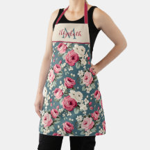 Roses Roses Roses en rose vintage sur monogramme b