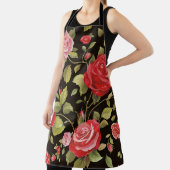 Tablier Roses roses roses : motif floral élégant. (Insitu)