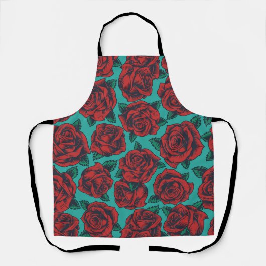 Tablier Roses rouges (Recto)