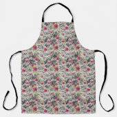 Tablier Roses Sur Les Motifs Animaux (Recto)